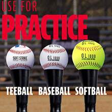 Franklin Sports BaseballSoftball Batting tee- Pro Porta Hitting tee-Portable Weighted Batting tee+ Softbal Adjustable tee - como en la foto - Ver 5