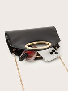 Bolso de mano tejido de moda color caqui AIBBYDAR para mujer, bolso de hombro versátil para vacaciones, playa, viajes de negocios, informal, minimalista, vacaciones. - Negro - Ver 9