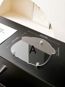 1PC Luxury Acrylic Storage Tray Silver Stud Feet Multi Shapes - View 10