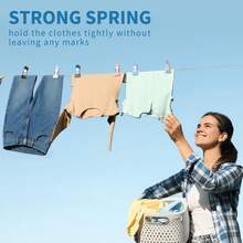 10pcs Heavy Duty Outdoor Clothes Clips, 2.17 Inch Clamps, Bag Clips, Clothespins, Clips For Bags, Food Clips For Laundry, Food Bags, Stainless Steel Hanging (Colorful) - View 6