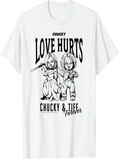 チャッキー&ティフ?フォーエヴァー?ラブ?ハーツTシャツ