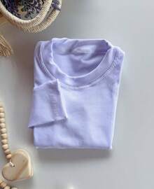 Kit 3 Blusa de frio infantil camisetas manga longa manga comprida para menina - MARROM-PRETO-BRANCO - Visão 3