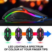 TF800 游戏四件套：带背光鼠标、键盘、耳机 - 查看 6