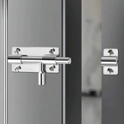 1 ổ khóa chốt bằng thép không gỉ | Khóa chốt chống trộm an ninh cao | Chốt cửa ngoài trời chống gỉ | Thích hợp cho cửa ra vào nhà, cổng sân | Phụ kiện phần cứng dễ lắp đặt