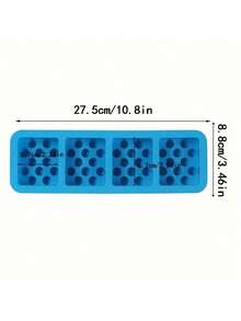 Bộ 2 khuôn silicon 4 ngăn làm xà phòng, khuôn hình chữ nhật tự làm xà phòng thủ công, thích hợp để làm xà phòng tắm. - 4 liên tiếp - Xem 6