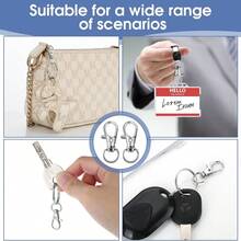 10/20/30/50 chiếc móc khóa xoay, kẹp móc chìa khóa, kẹp chữ D cho dây đeo, phụ kiện làm móc chìa khóa & dây đeo, đồ thủ công DIY - Một kích thước phù hợp với tất cả - Xem 7