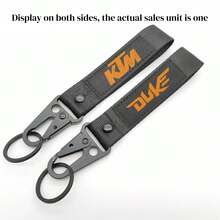 AD Embroidered Design Carabiner Keychain - Eagle Beak Clip Key Ring Accessory, Suitable For Car, Motorcycle, Electric Bicycle And Motorcycle - A - View 17