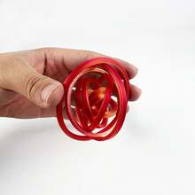 3D Printed Rotating Fidget Ring - Made Of PLA Plastic, Suitable For Office Use, Compact Design, Red And Yellow Color, Durable Stress Relief Toy For Adults And Ages 14+ - Multicolor - View 4