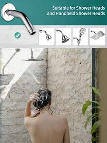 12-Inch High Pressure Square Fixed Shower Head, Wall-Mounted High Flow Rainfall Shower Head With Waterfall Effect, Durable Plastic Square Design, Strong Water Flow, Multi-Function Shower, G1/2 Universal Interface, Suitable For Ceiling Or Wall Installation, Ideal For Home And Hotel Bathrooms, Modern Bathrooms And RV Showers, Upgrade Your Bathroom For A Luxurious Bathing Experience - Multicolor - View 11