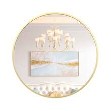Bathroom Mirrors - 30-inch Round Gold - View 1