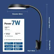1pc USB Aquarium LED Night Light, High Brightness Desk Fish Tank Lamp And Plant Growth Supplementary Light. Clip-On Lamp, Adjustable Brightness, White, Blue And Other Color Tones. Suitable For Enhancing The Color And Appearance Of Home Aquarium And Plant Landscape, As Well As Living Room Decor, Holiday Occasions And Gift Giving (Available In White And Black) - View 12