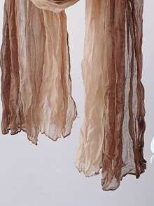 1pc Versatile Scarf, Women's Warm Shawl Wrap Scarf For Spring, Autumn And Winter,Beach,Holiday,Accessories,Travel Essential - Brown - View 2