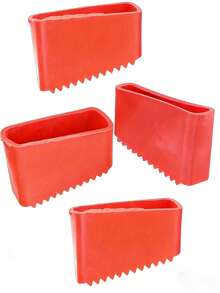 2 piezas Almohadillas antideslizantes de goma para patas de escalera, Cubiertas antideslizantes para patas de escalera, Accesorios de escalera fáciles de instalar (Tamaño: 2.5X5cm) - C - Ver 7
