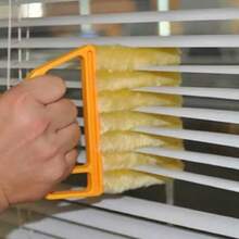 1pc Ventilated Venetian Blind Cleaning Cloth, Microfiber Air Conditioner Duster, Washable Car Fan Cleaning Tool - Multicolor - View 1