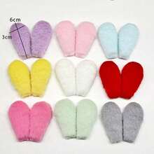 Reversible Cute Plush Rabbit Ear Hair Clips, DIY Children Hair Accessories - Multicolor - View 6