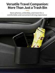 Car Trash Can Mini Storage Bag, With Lid Multi-Function Seat Side Hanging Storage Organizer Bag, Upgraded Thickened Mini Desktop Trash Can, Multi-Function Storage Box, Leak-Proof Lid, Suitable For Car, Office, Living Room, Multiple Colors Available - Multicolor - View 3