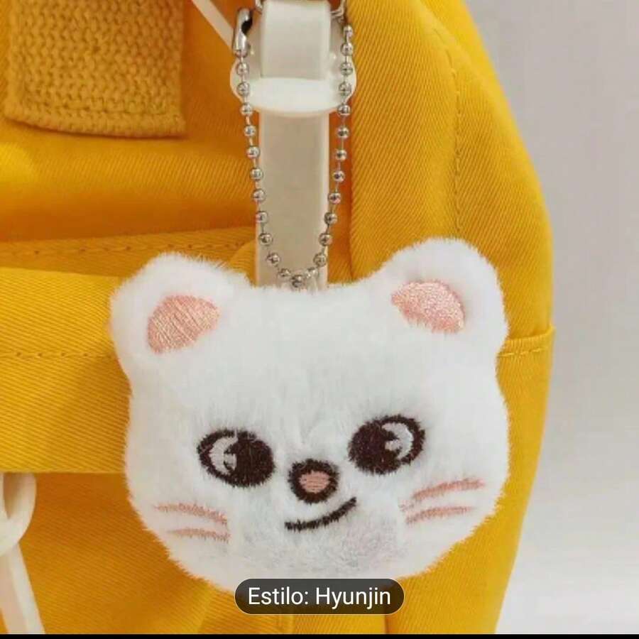 Llavero peluche accesorio kpop stray niños perdidos musica coreana kpop estilo infantil animales Encantador Tela - Oso 2 - Ver 1