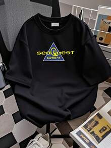 T-shirt femme imprimé vintage SeaQuest DSV TV 1993 Noir T-shirt Taille XL Série de science-fiction - Noir - Voir 2