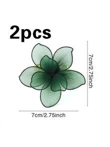 2/4 Stücke Frühling Spitze Blume Stoffservietten Ringe, geeignet für Hochzeitsparty, Feiertagsfeier, Picknick, Camping, rustikale Zusammenkunft, Geburtstags-Tischdekoration Serviettenringe, minimalistisches Design - Verschiedenfarbig - Übersicht 12