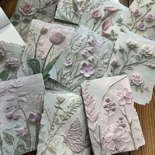 23 tờ giấy họa tiết cây cối cổ điển dùng làm sổ lưu niệm, nhật ký tự làm, giấy nền trang trí, sổ kế hoạch, album ảnh, vật liệu trang trí cắt dán. - Hình chữ nhật - Xem 6