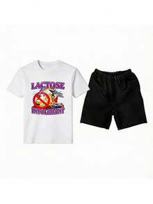 Men T-Shirt Co-Ords - White 2 - View 1