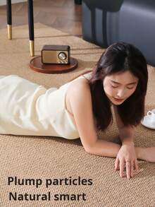 Washable Non-Slip Living Room Bedroom Carpet, Faux Jute Rug, Faux Woven Living Room Bedroom Carpet With Natural Rubber Backing - Mocha Brown - View 5