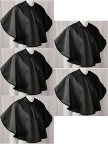 5pcs Oversized Perming & Dyeing Foil Capes, Waterproof Hairdressing Accessories - Black - View 21
