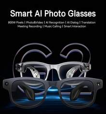 AI Smart Glasses With 8MP Camera - HD Video Recording Glasses With Audio, Music Playback, Wireless Call, Touch Control, Real-Time Translation, AI Object Recognition, Multifunctional Camera Glasses For Men Women, Translation Glasses For Travel & Outdoor - View 3