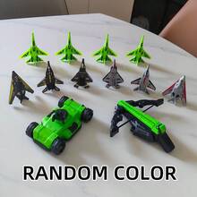 Kids Toy Airplane Hand Launcher, Outdoor Shooting Flying Toy For Boys Girls, Leisure Game Entertainment, Halloween Birthday Gift - Green - View 6