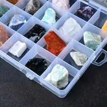 1 Box Of Natural Crystal Raw Stone Specimen Ornaments, Mineral Crystal Healing Crystal Meditation Stone Festival Gift - Mine mark box - View 5