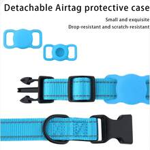 Adjustable Reflective Dog Collar With AirTag Holder, Soft Nylon Material, Anti-Lost, Suitable For Small, Medium And Large Dogs Outdoor Walking And Travel - Lime Green - View 6