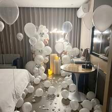 81 pezzi Kit elegante per arco di palloncini bianchi con perle - palloncini in lattice bianchi da 18/10/5 pollici, ideali per compleanni, matrimoni, proposte di matrimonio e altre occasioni. Sono decorazioni versatili per interni/esterni per anniversari, baby shower, celebrazioni, sfondi fotografici e palloncini per compleanni - Visualizzare 4