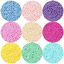 1000 Stück/Packung einfarbige runde Acrylperlen, 4mm bunte lose Perlen für DIY Armbänder, Halsketten, Handyketten, Schlüsselanhänger Abstandsperlen - Einfarbige runde Perlen - Übersicht 6