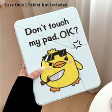 Fierce Chick Holding Knife Acrylic Crystal Tablet Protective Case With Stand, Compatible With Samsung A9/A9+/S9/S9FE/A11/A11+/S11/S10 FE/S10 FE+/S10 Lite, A16 2025, Air 11/13, M3 2025, Mini 7 A17, Pro 2024, Air 11/13, M2 2024, Pro 11/13, M4 2024, Pro 12.9, 7/8/9 Gen, 10.2, 10 Gen, 10.9, Air 4/5/6/7/8, 10.9, Pro 11, 4/5/6 Gen, Mini 6, Se 11, Honor, Matepad Se 11, - Multicolor - View 1