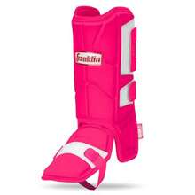 Franklin Sports Baseball + Softball Leg Guard - PRT Series Adult Shin + Foot Shield for Batting - Protective Leg + Ankle Guard with Toe Plate - Right Hand + Left Hand Hitters - Optic Pink - One Size - rosa Óptico - Ver 1