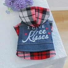 PETCIRCLE 1pc Pet Clothes Dog Apparel For Small Dogs Hooded Two-Leg Jacket - Cute Hoodie - Blue - View 12