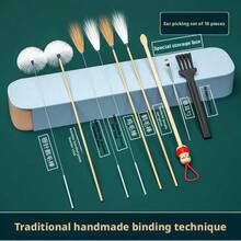 Ear Cleaning Cotton Swabs Set, Goose Feather Sticks, Household Chicken & Goose Feather Ear Cleaning Tools - Boxed - View 1