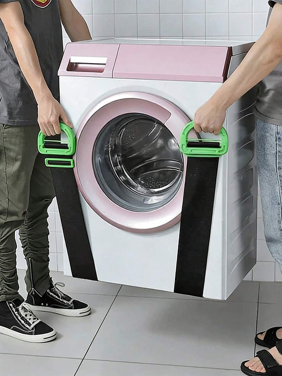 Goodbye To Back Pain During Moving! Thick, Wear-Resistant, Heavy-Duty Moving Strap, Sturdy And Durable Anti-Slip Design, Single-Person Can Easily Move Furniture, Appliances And Heavy Items, Practical Tool For Apartment Moving Up And Down Stairs, Essential For Rental Moving - Multicolor - View 1
