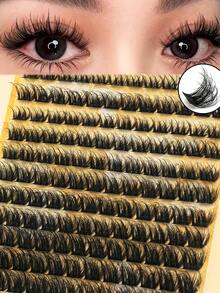156 sợi mi giả D-Curl 10-16mm, độ dài hỗn hợp, kiểu dáng tự nhiên, chất liệu lông chồn Nga, mềm mại, dày dặn, được làm thủ công, thích hợp để tự làm tại nhà. Chất liệu lông chồn tự nhiên, mềm mại, giúp tăng hiệu quả trang điểm mắt. Thích hợp cho sử dụng hàng ngày, dự tiệc, biểu diễn sân khấu, trang điểm buổi tối và các dịp khác. Lý tưởng cho Ngày Quốc tế Phụ nữ, Ngày Valentine, Lễ hội âm nhạc, Giáng sinh, Lễ Tạ ơn, Mùa tựu trường, đám cưới. Mi giả, mi giả riêng lẻ. - D - Xem 6