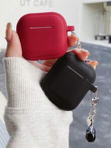 1pc Compatible With AirpodsPro 3 2025 Case Soft Silicone Headhone Cover Compatible With AirpodsPro 2 4 3 2 1 Pro2 Pro3 Cases With Cherry Pendant - Multicolor - View 3