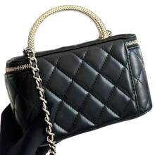 Women Top Handle Bags - Black - View 7