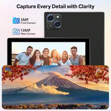 Qetupa 10.1-Inch Android 15 Tablet PC, 4GB RAM + 128GB ROM, HD (1280x800) IPS Touchscreen, 5MP Front Camera & 13MP Rear Camera, 6000mAh Battery, Widevine L1 Certified, No SMI Support, No Adapter Included, Bluetooth, WiFi, Suitable For Adults/Elderly - Black - View 4