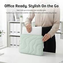 VALUEWIN Túi đựng laptop 13 inch 14 inch, Túi đựng laptop phồng 13-14 inch tương thích với MacBook Air 13 13.6/Pro 13/Pro 14, HP, Túi đựng laptop hình chữ nhật có lớp đệm dành cho nữ - Nhiều màu - Xem 4