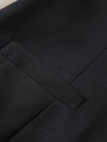 Lace Patchwork Waist Cincher Vest, Fashionable Elegant Sleeveless Backless Linen Vest, Suitable For Dates, Holidays, Office, Stage And Concerts In Spring, Summer And Autumn Black - Black - View 4