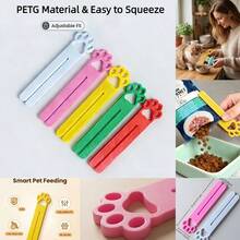 Dụng cụ bóp thức ăn cho mèo với thiết kế miệng mở, phù hợp với cả túi thức ăn lớn và nhỏ. Dụng cụ bóp túi thức ăn hình mèo cầm tay tiện dụng. Được làm từ chất liệu PETG bền chắc, dễ sử dụng và vệ sinh. - A - Xem 2