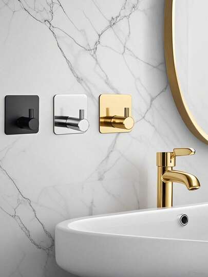 2 móc dán tường, móc treo khăn, móc treo áo khoác, móc treo tường bằng thép không gỉ mài bóng, dùng để treo áo choàng, bông tắm trong phòng tắm và phòng ngủ, phụ kiện móc treo, móc phụ trợ, móc chịu lực cao. Dùng để treo áo khoác, quần áo, cây cảnh, dụng cụ làm vườn, đồ dùng nhà bếp, chảo, nồi, thìa, mũ, giá treo khăn, áo choàng gắn tường. Thích hợp cho phòng ngủ, phòng tắm, lớp học, nhà để xe, căn hộ, ký túc xá sinh viên, tủ, tủ lạnh, giá đựng đồ và hầu hết các loại trang trí phòng.