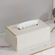 Selected Wear-Resistant Leather Surface Waterproofing And Anti Fouling Simple And Luxurious Design Versatile Style Enhance Home Style Leather Paper Box Applicable To Coffee Table Office Desk Car Armrest Box Hotels, Homestays, Etc - Multicolor - View 2