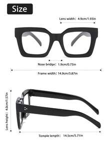 2pcs Y2K Square Fashion Accessories, Unisex Style Suitable For Daily Gatherings, Outfits, Street Snaps, Matching Styles; Also Suitable For Holiday Parties And Outdoor Beach Accessories - Multicolor - View 6