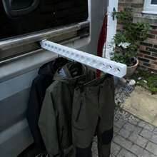 RV Furniture Accessories Outdoor Clothesline, Easy Installation, Convenient Storage, Suitable For Campers - Black - View 2