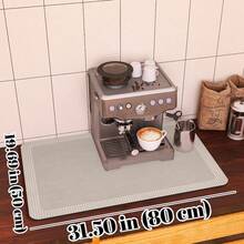 Coffee Machine Mat, Kitchen Countertop Draining Mat, Quick Dry, Heat Resistant, Non-Slip Rubber Bottom, Waterproof, Easy To Clean - Champagne - View 20